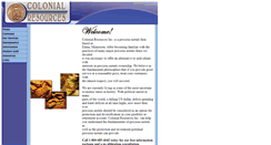 Desktop Screenshot of colonialresources.com