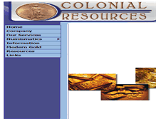 Tablet Screenshot of colonialresources.com